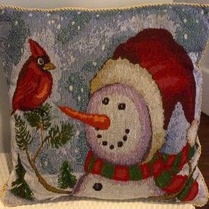 SNOWMAN HOLIDAY PILLOW